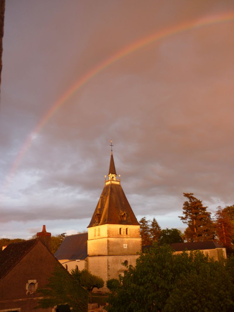 Ménars un soir d'orage